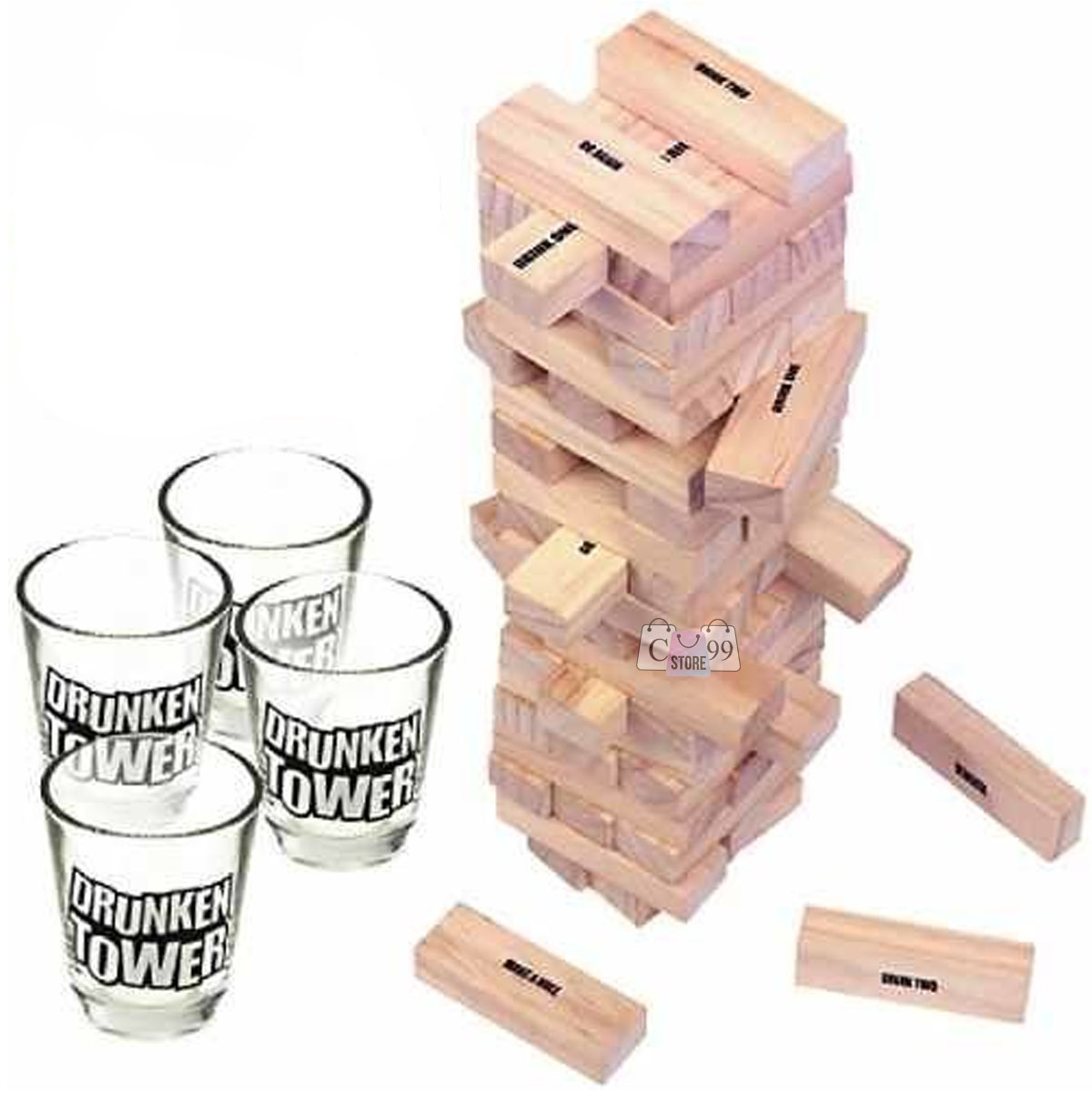 Miniatura 2 de Jenga Juego de Copas Para Beber Drunken